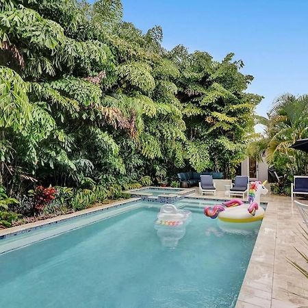 Willa Stylish Tropical Oasis Hot Tub Pool Bbq Fort Lauderdale Zewnętrze zdjęcie