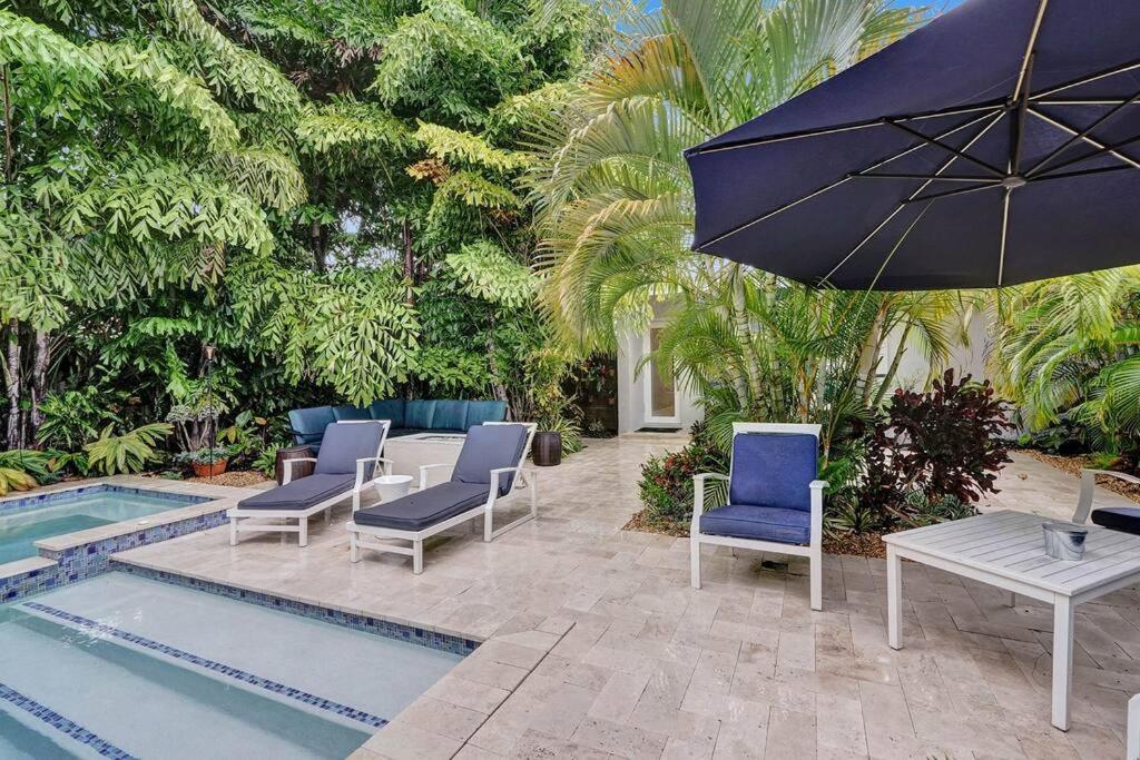 Willa Stylish Tropical Oasis Hot Tub Pool Bbq Fort Lauderdale Zewnętrze zdjęcie